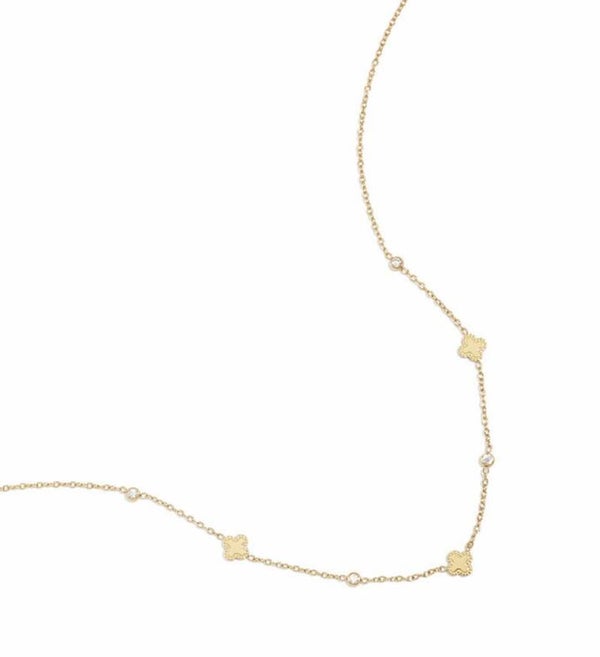 Klaver ketting goud