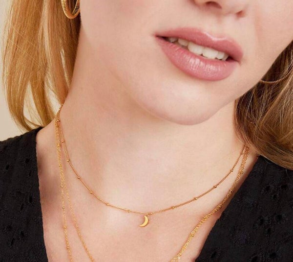 Maan ketting goud