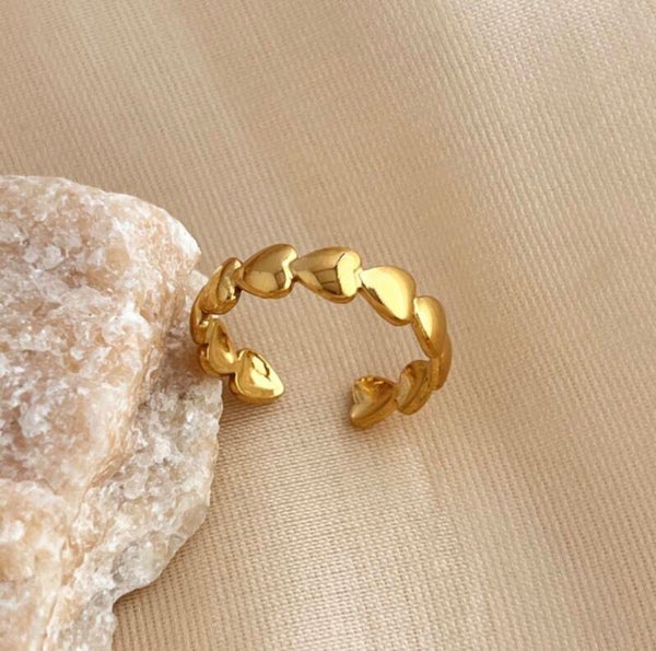 Hartjes gouden ring