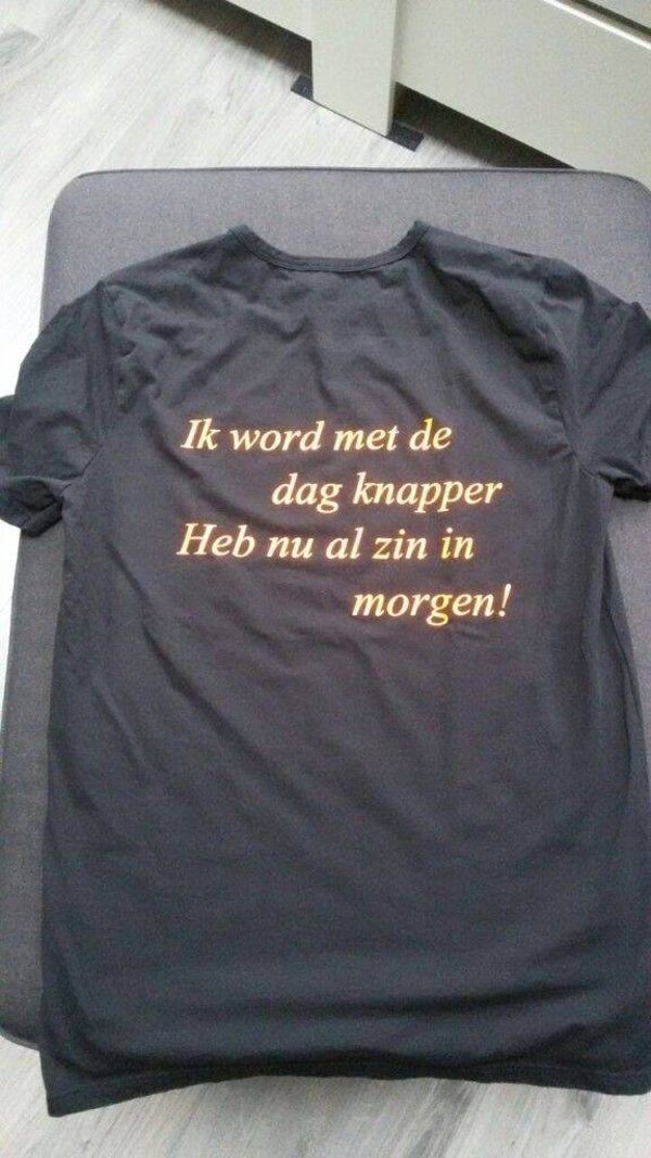 T-shirt met opdruk