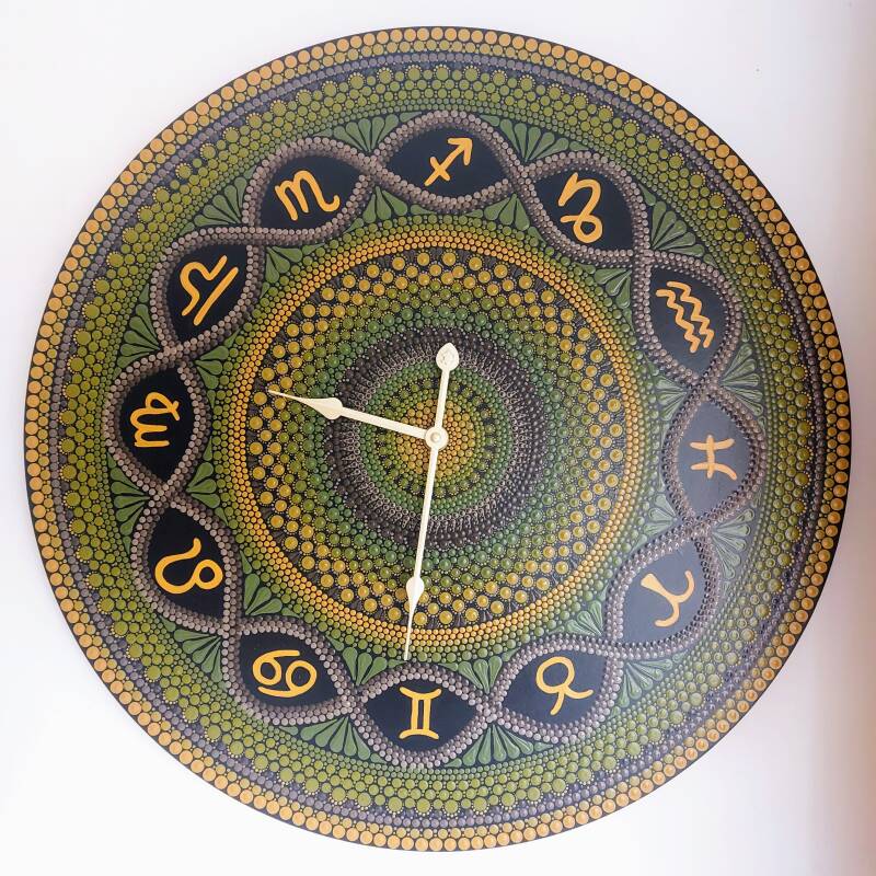 Dotart Madala zodiac clock