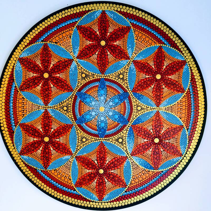 Dotpart flower of live