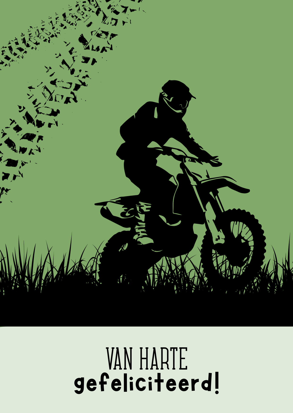 Van harte gefeliciteerd! (motor, kind)