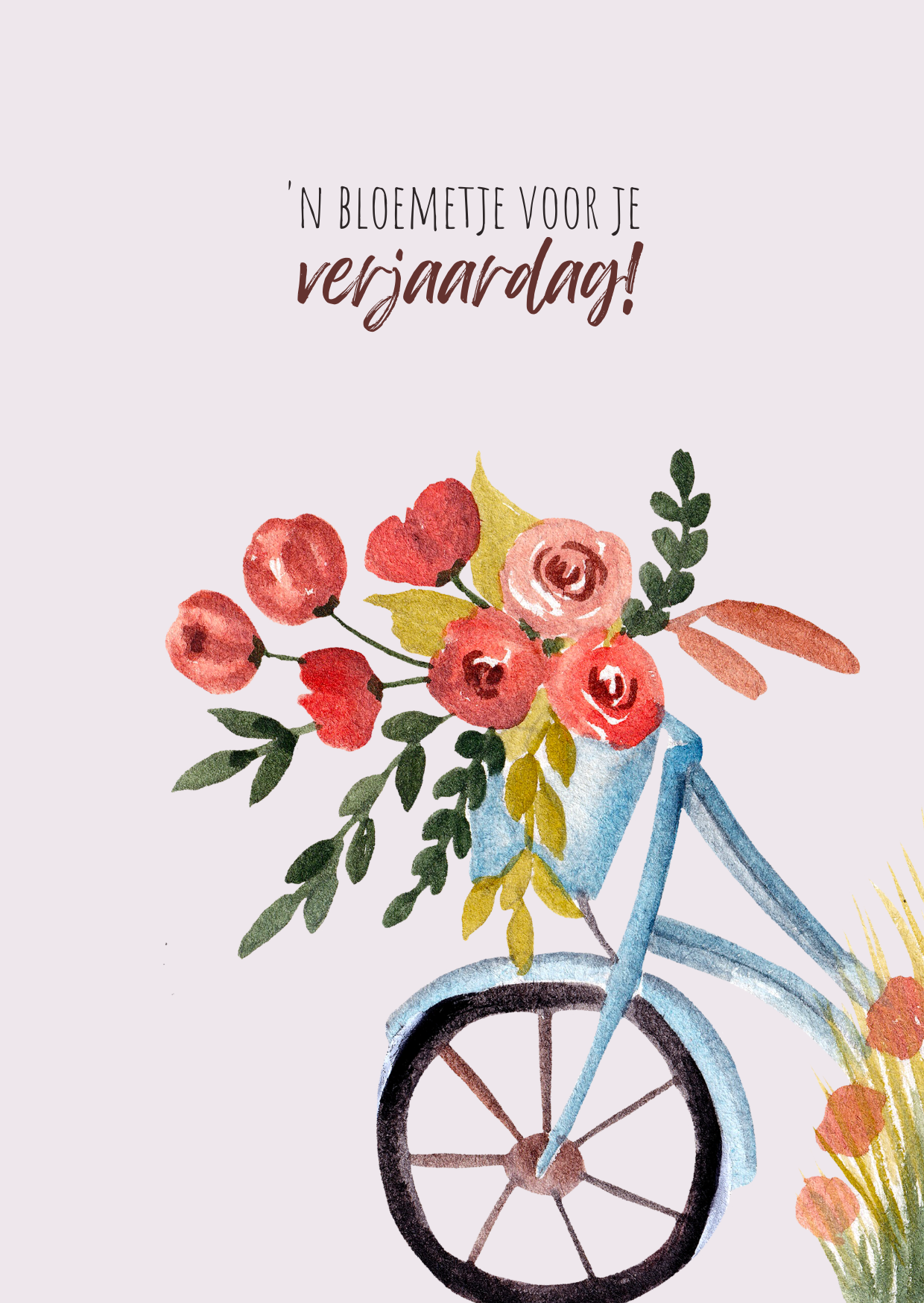 'n Bloemetje voor je verjaardag!