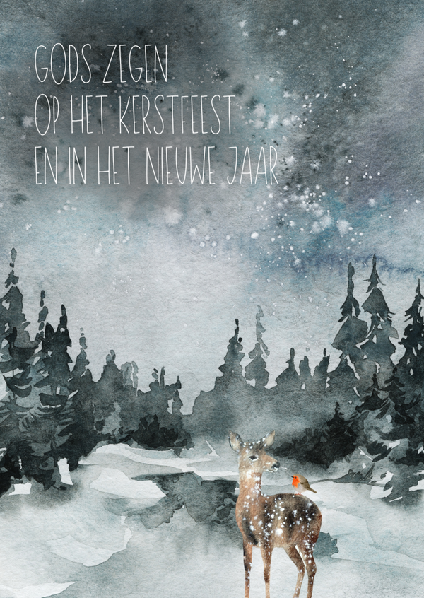 Gods zegen op het kerstfeest