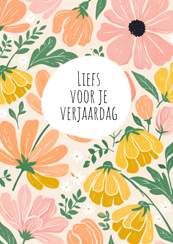 Liefs voor je verjaardag (bloemen)