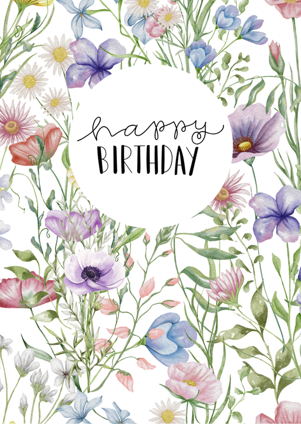 Happy birthday (bloemenweelde)
