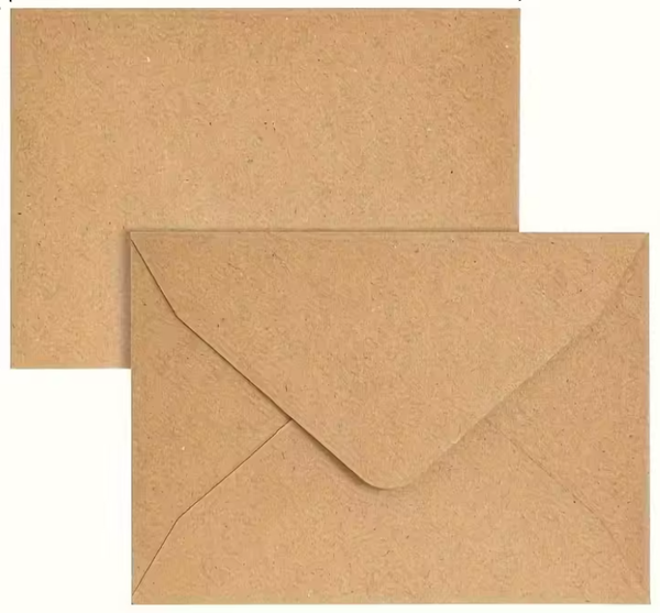 Envelop 10 stuks (kraft, bruin)