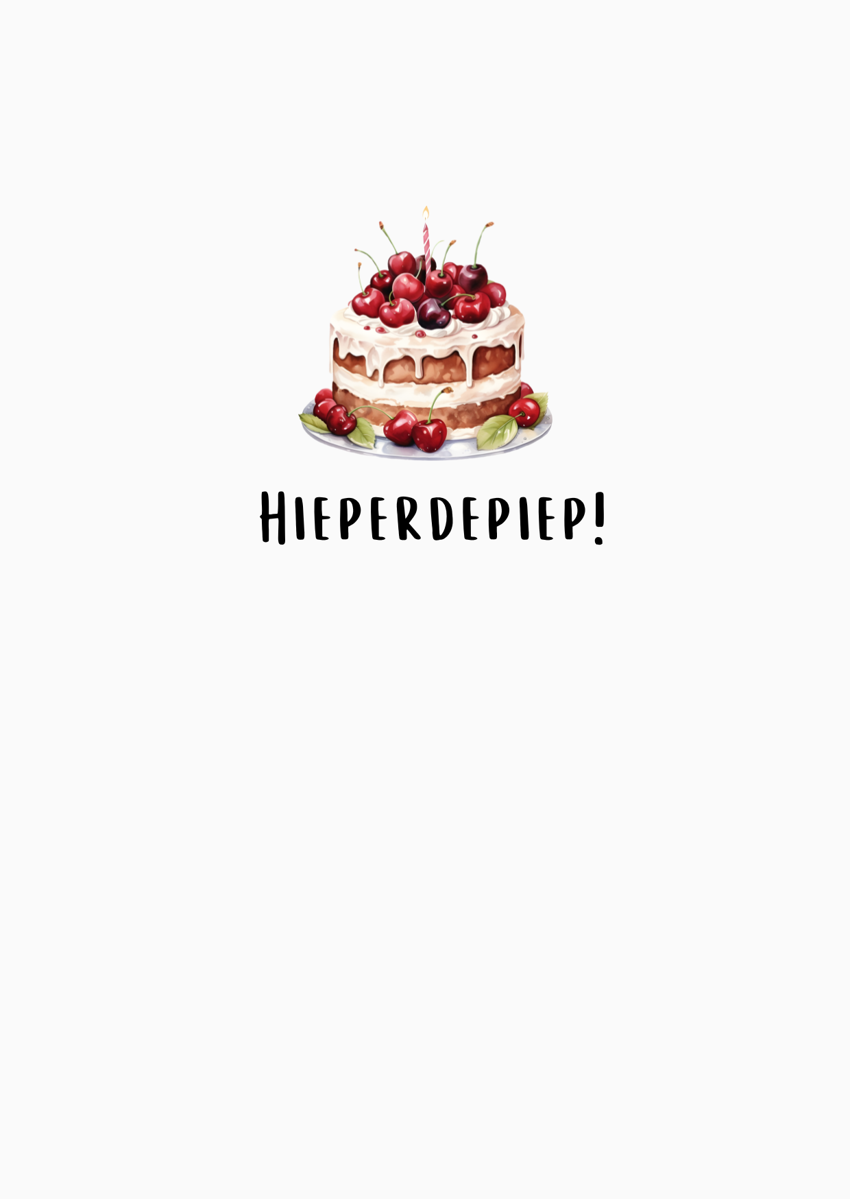 Hieperdepiep! (kersentaartje)