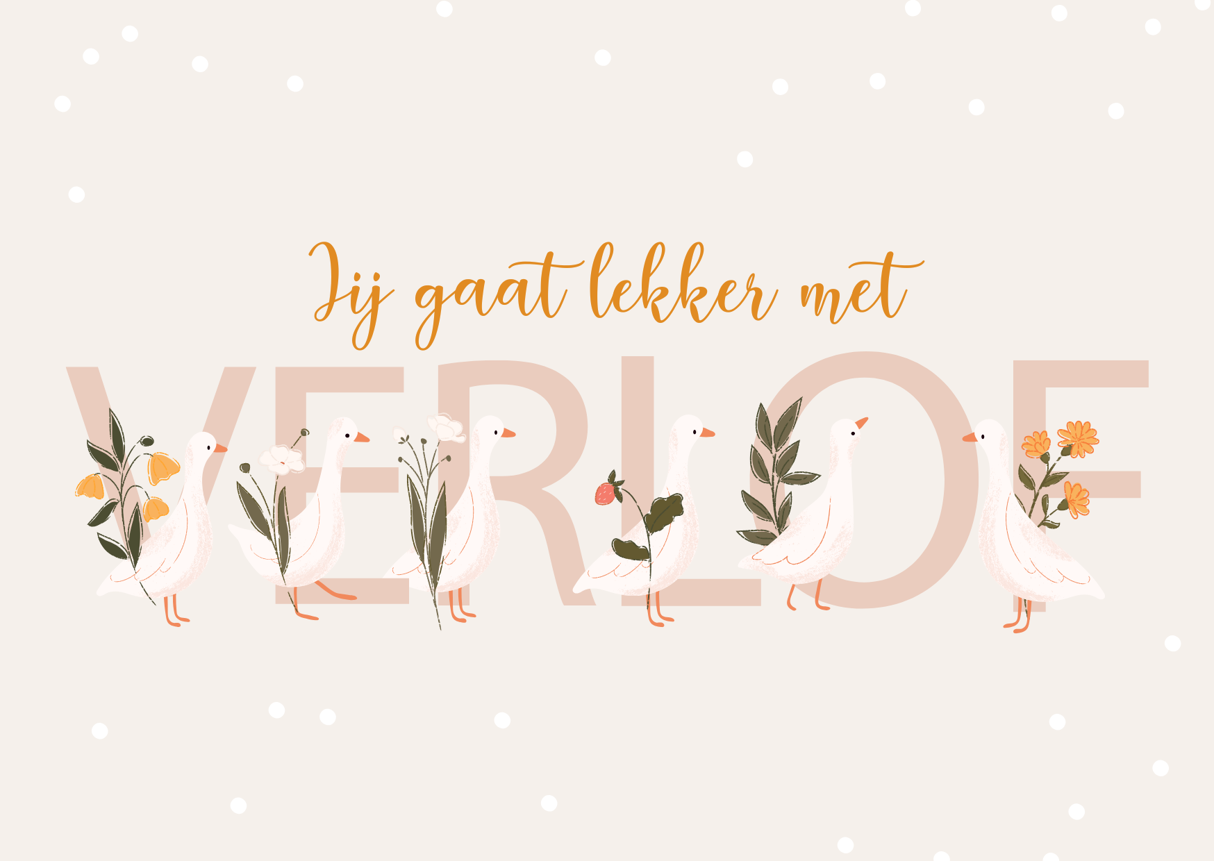 Jij gaat lekker met verlof