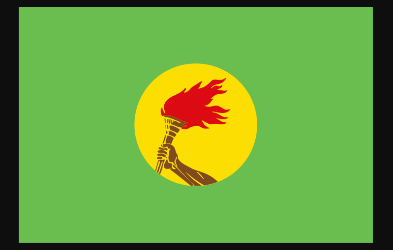 Drapeau du Zaïre - République Démocratique du Congo (Kinshasa)