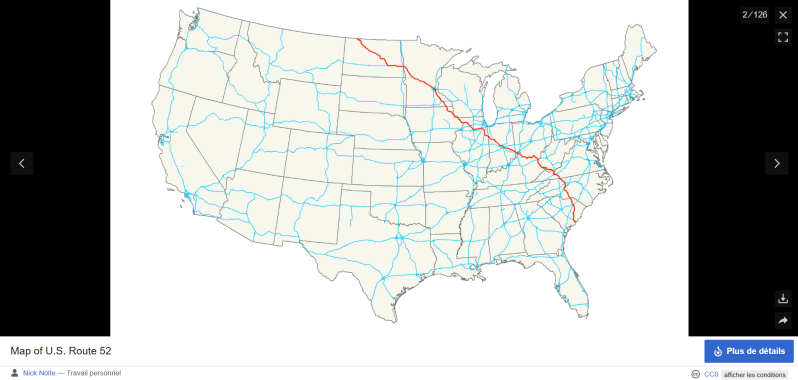 US Route "52" (comme la Sourate 52 At-Toûr - L'Arctique)