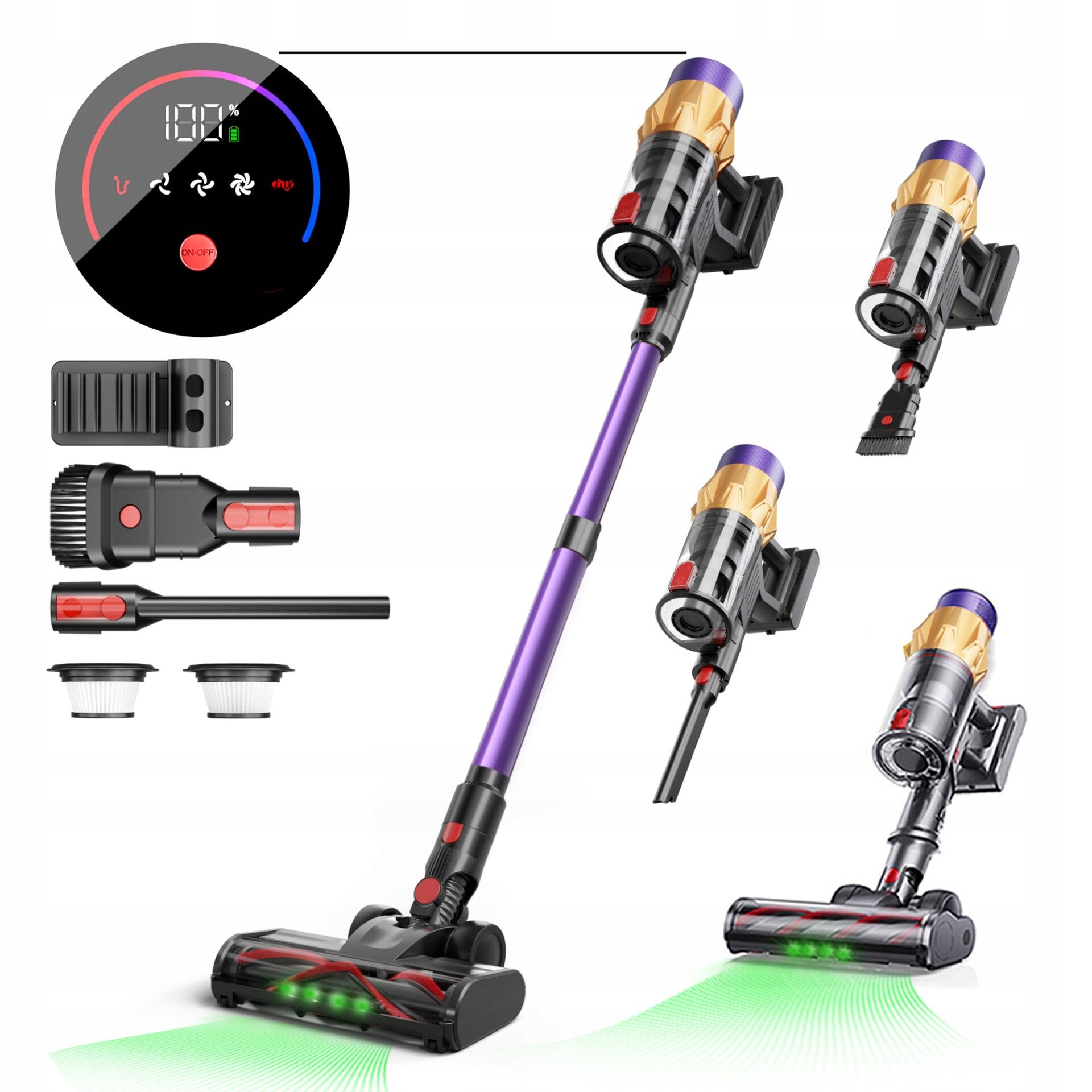 ORFELD Cordless Vacuum Cleaner Wireless Lightweight Floor V18