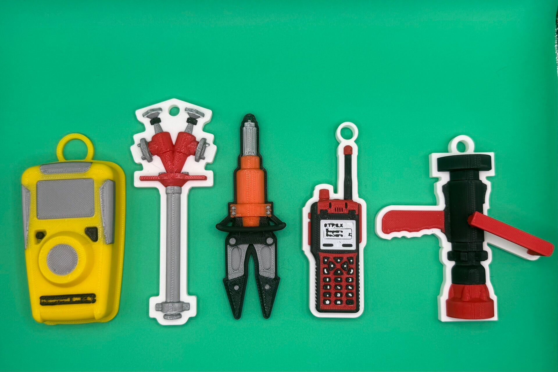 Brandweer kerst armaturen - 10 stuks