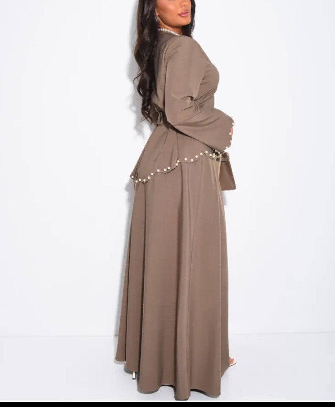 ​Elegante Tweedelige Set met Parelaccenten