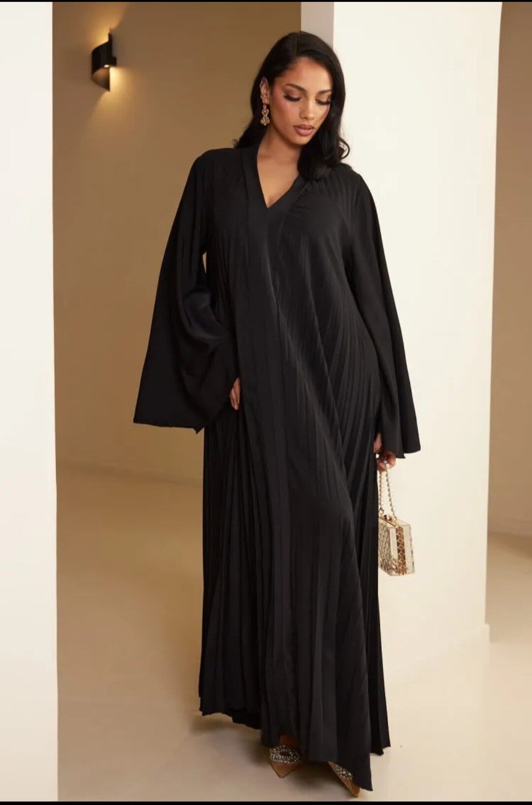 Elegante Geplooide Abaya