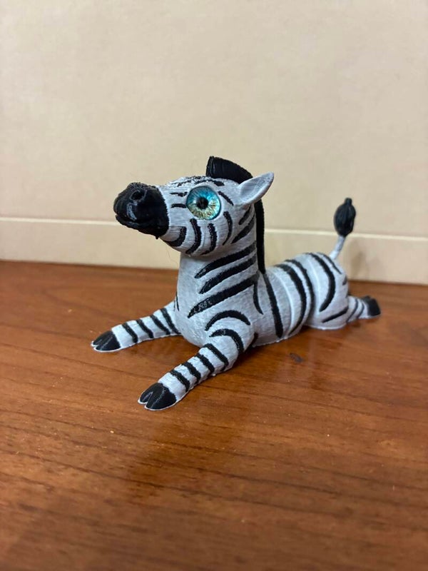 3d printed zebra