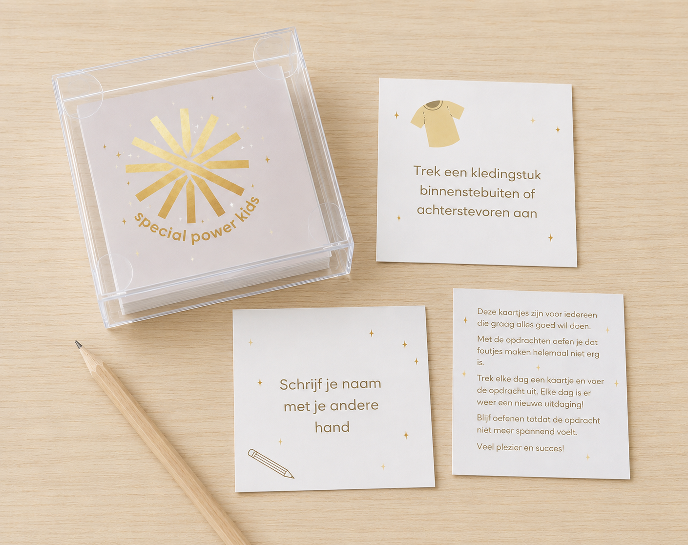 Durf kaarten spel – oefenkaartjes voor kinderen