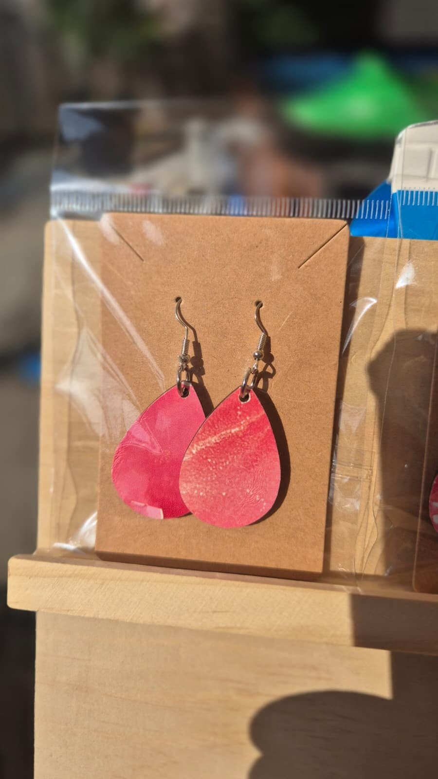 Handbedrukte oorbellen 01