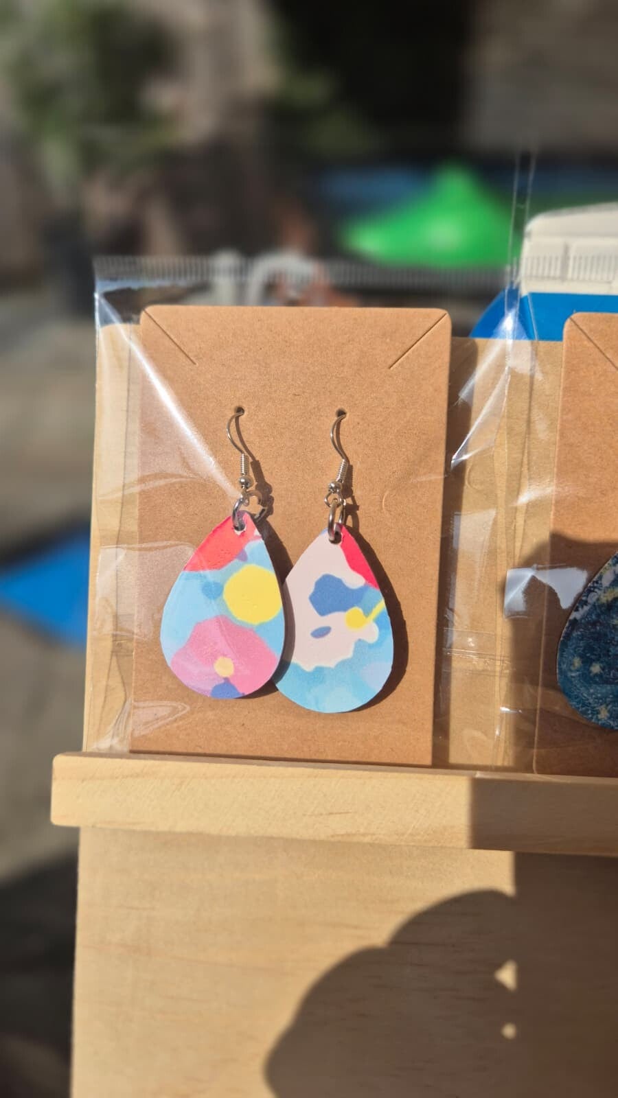 Handbedrukte oorbellen 04