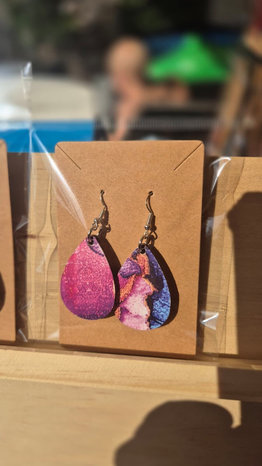 Handbedrukte oorbellen 05