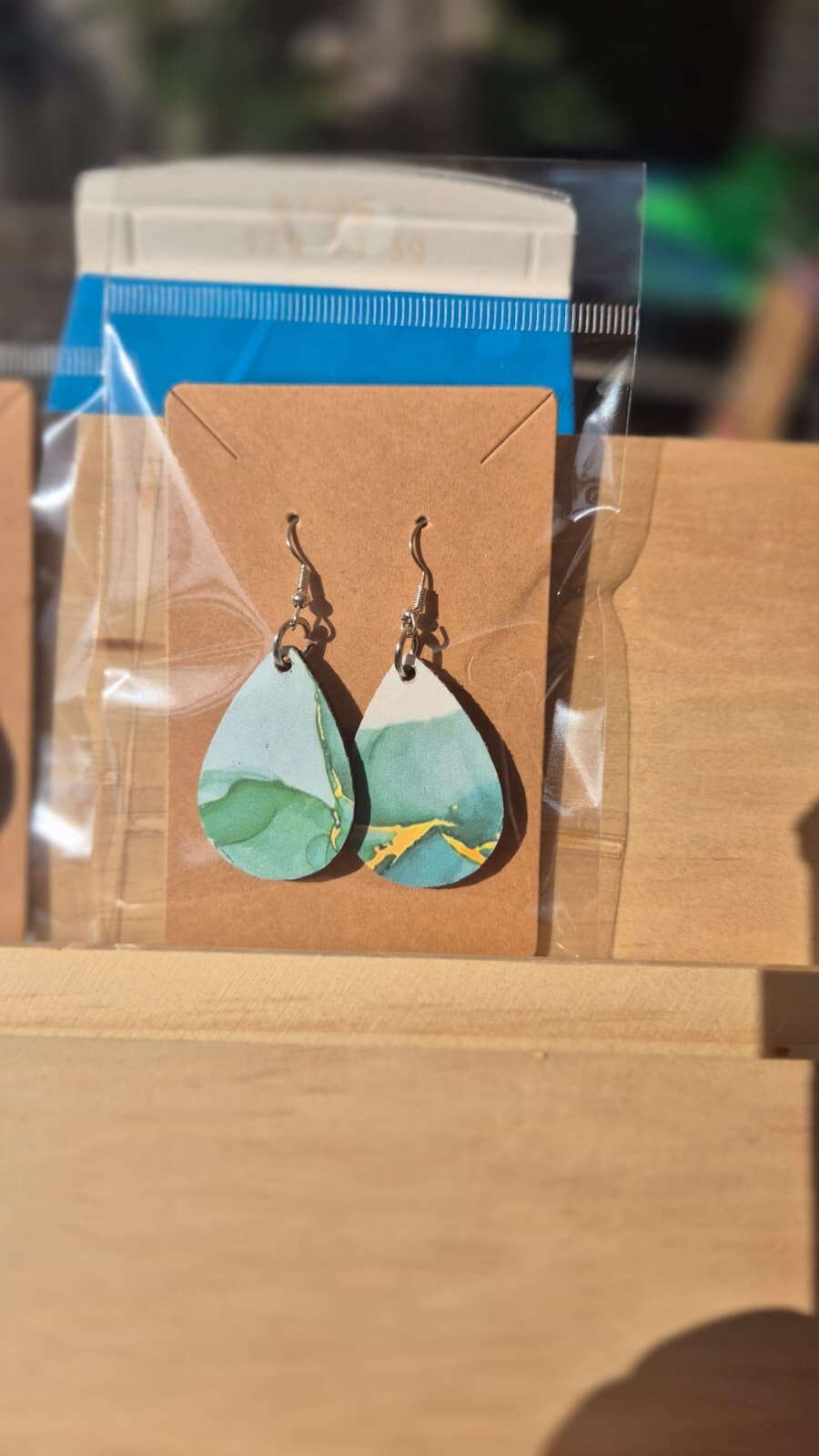 Handbedrukte oorbellen 15