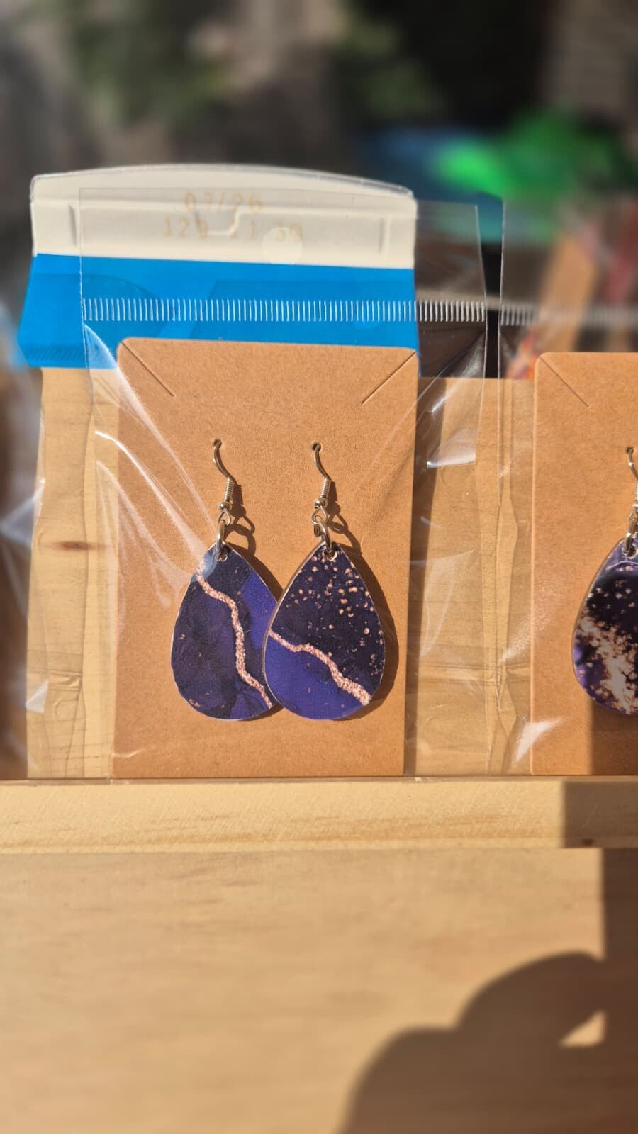 Handbedrukte oorbellen 19