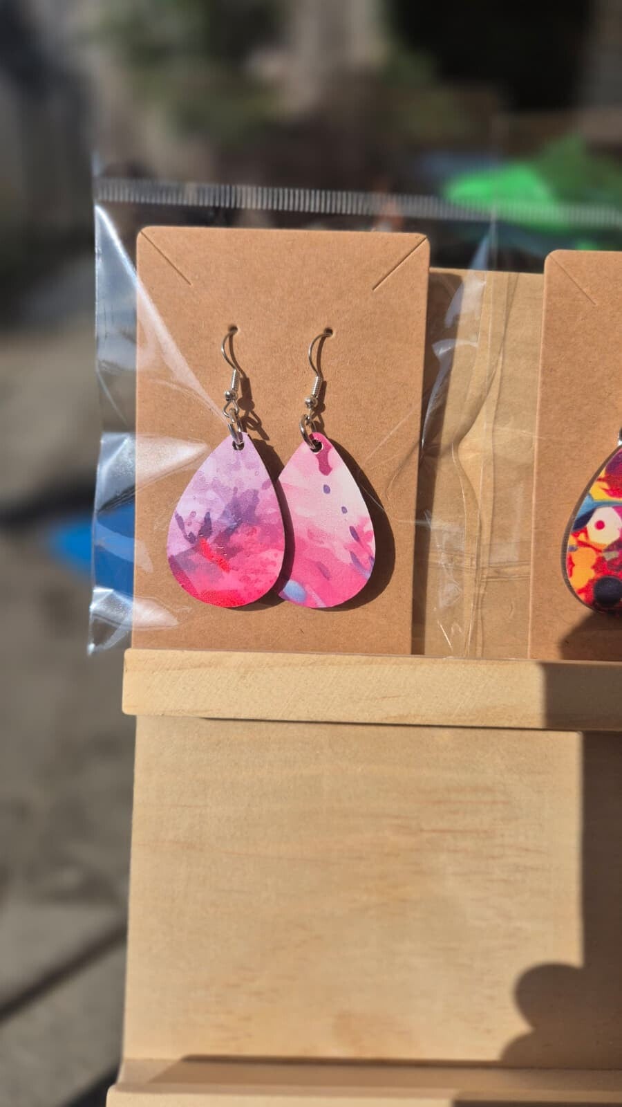 Handbedrukte oorbellen 23