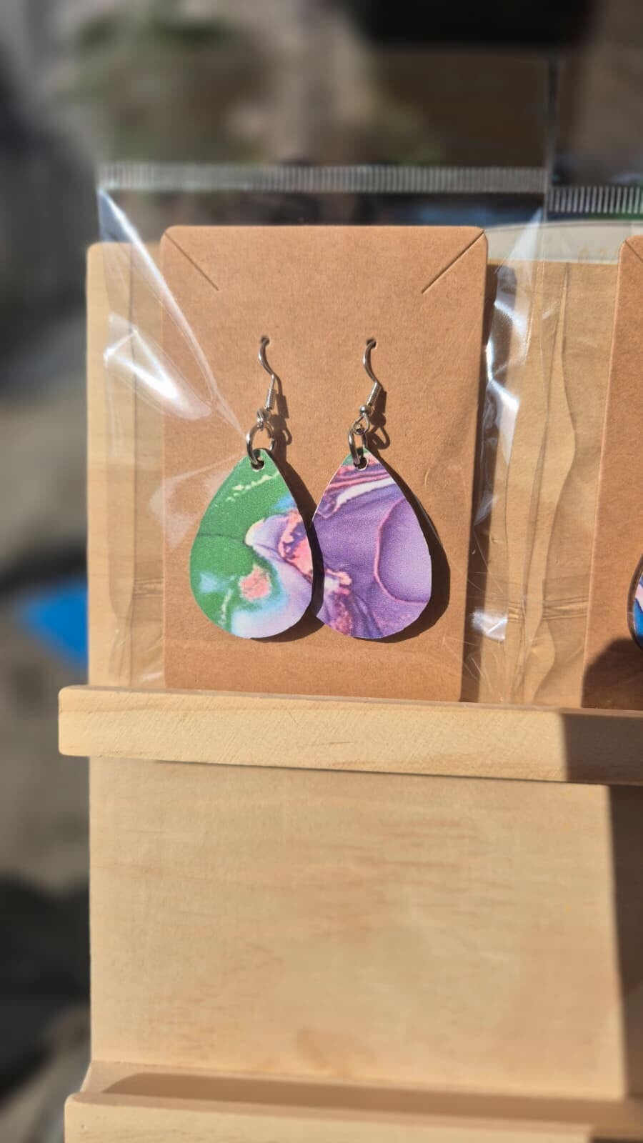 Handbedrukte oorbellen 24