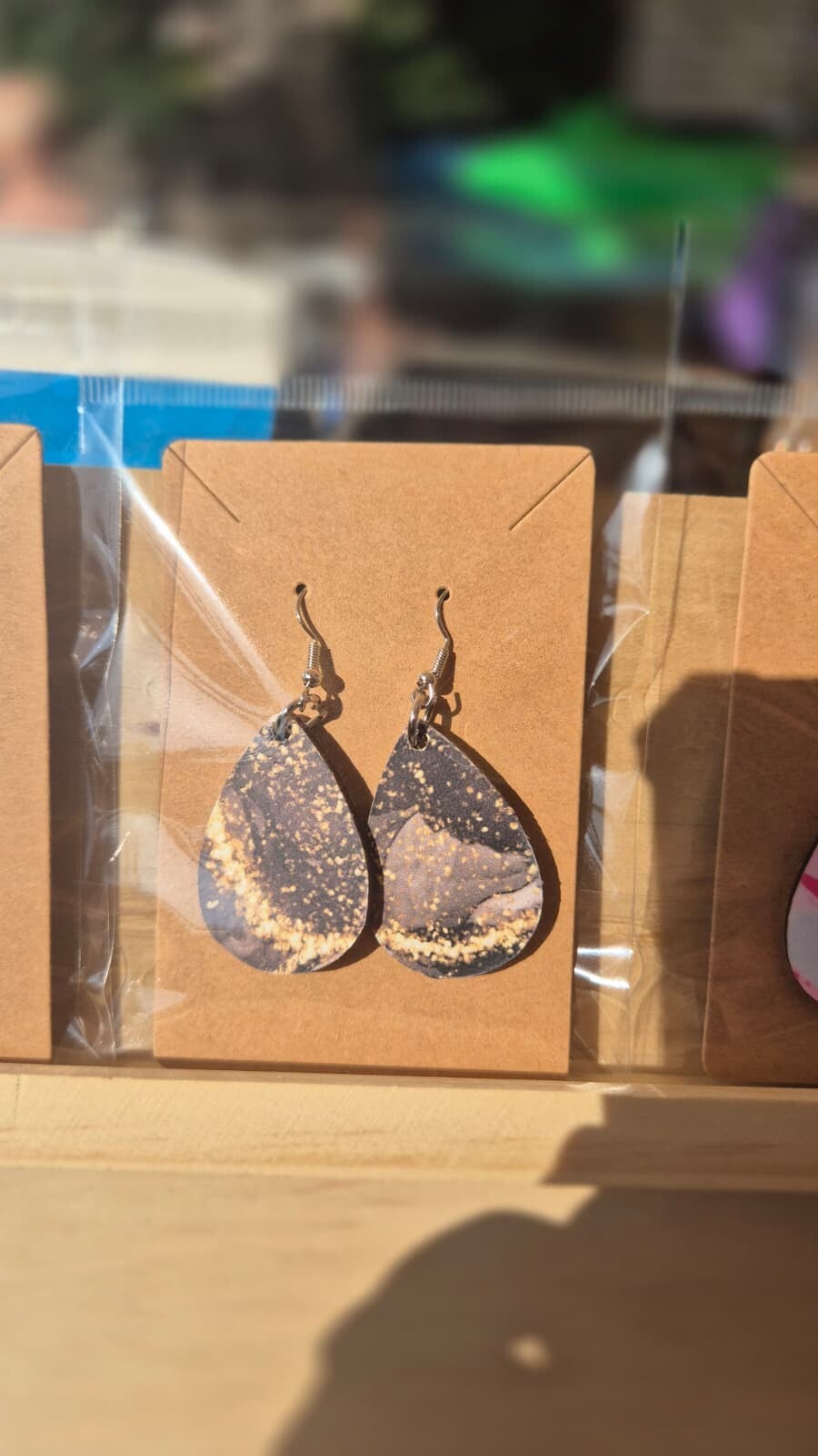 Handbedrukte oorbellen 33