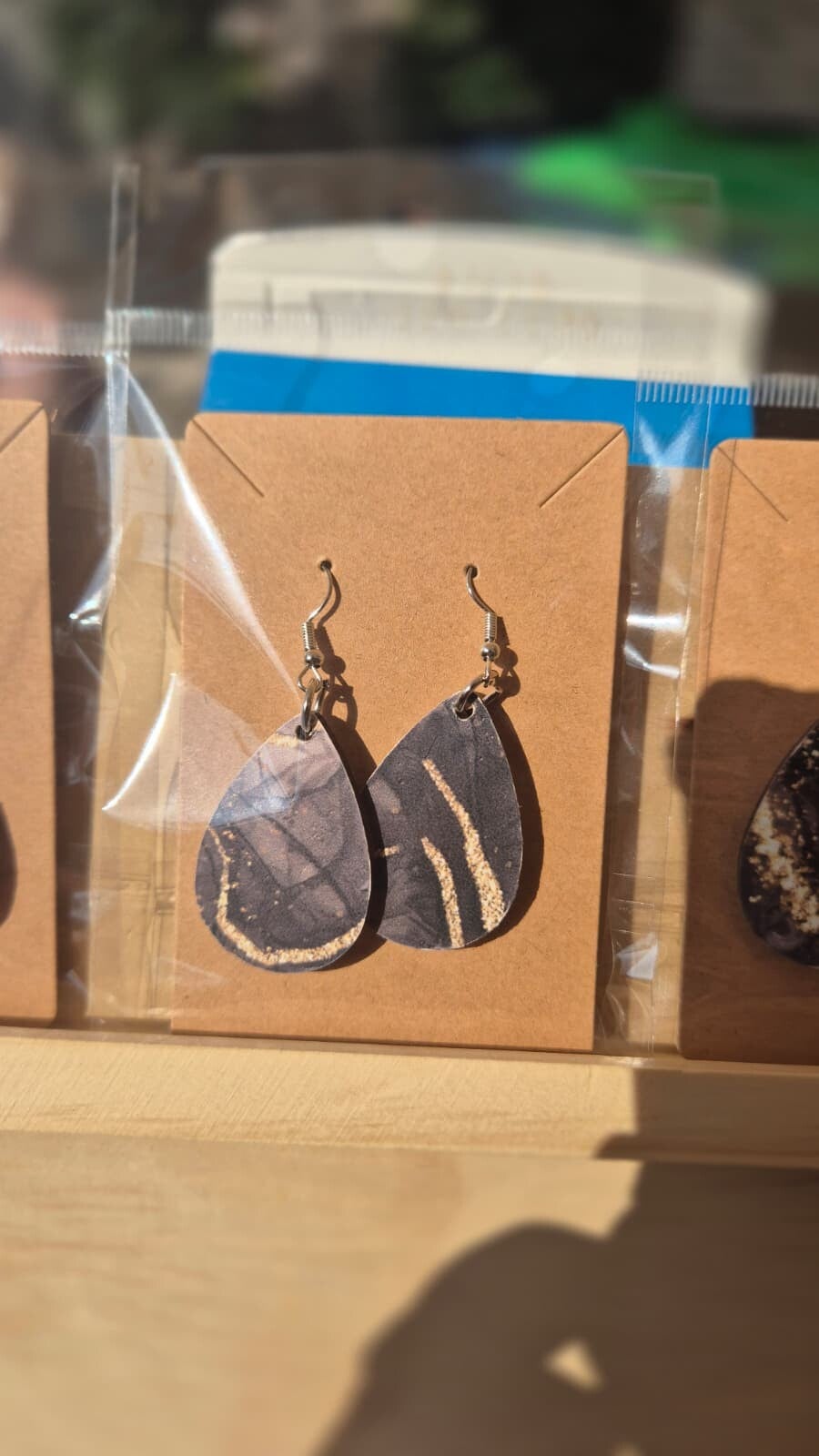 Handbedrukte oorbellen 34