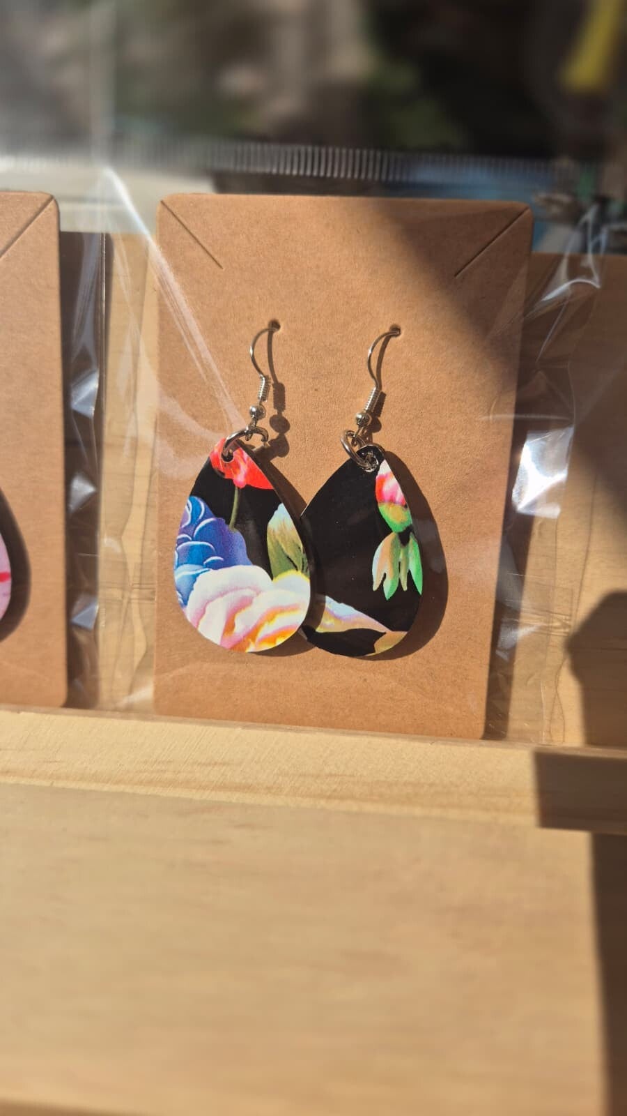 Handbedrukte oorbellen 46