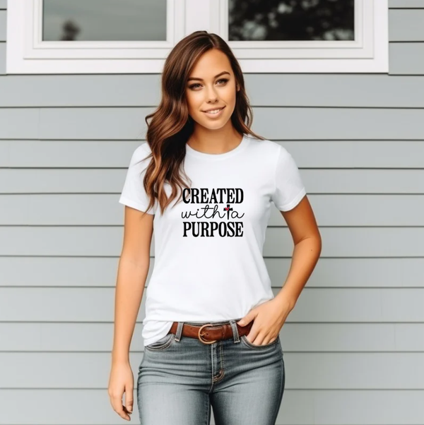 Created with a purpose T-shirt of sweater