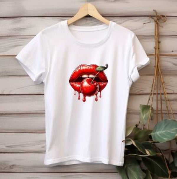 Lippen - kers T-shirt of sweater