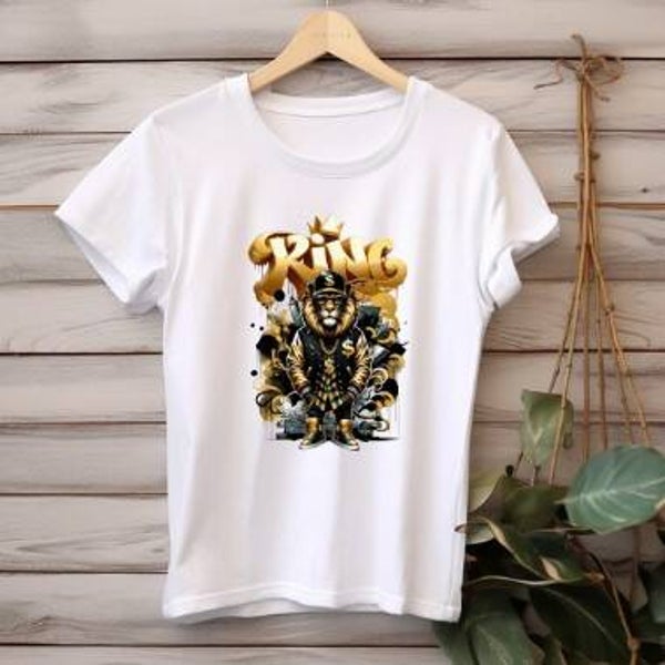 King - zwart T-shirt of sweater