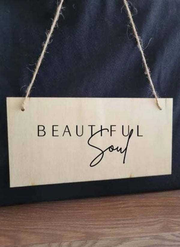 Beautiful soul hangbordje