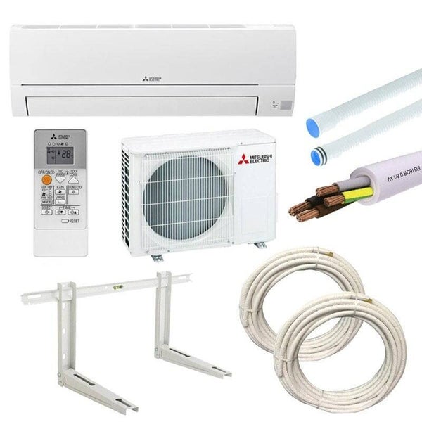Climatiseur Mitsubishi Smart 9000btu 2,5KW R32 MSZ-HR25VF avec kit de montagepack chambre de 9 a 15 m²