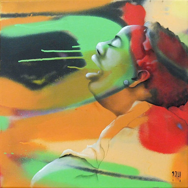 TOILE "Le sommeil de la voyageuse #1"