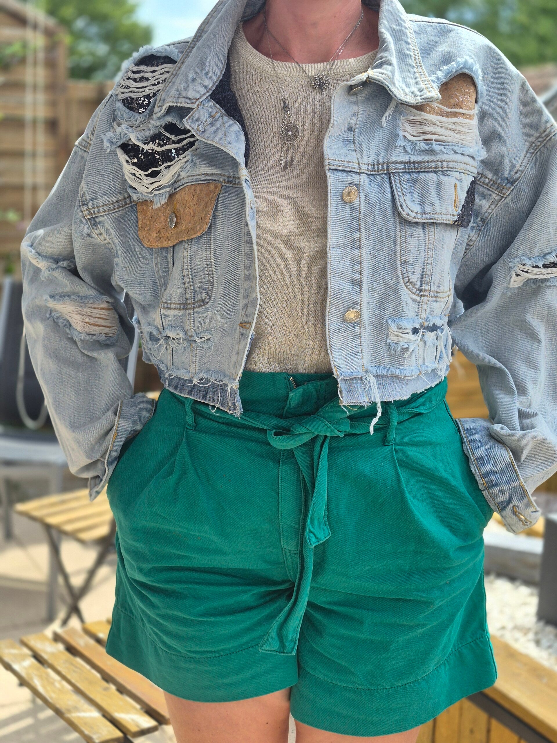 Blouson jeans oversize  38/40