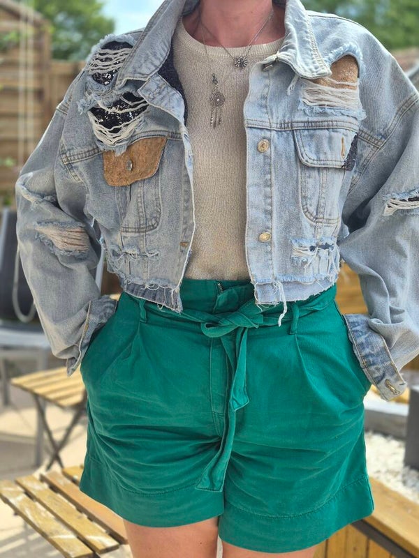Blouson jeans oversize  38/40