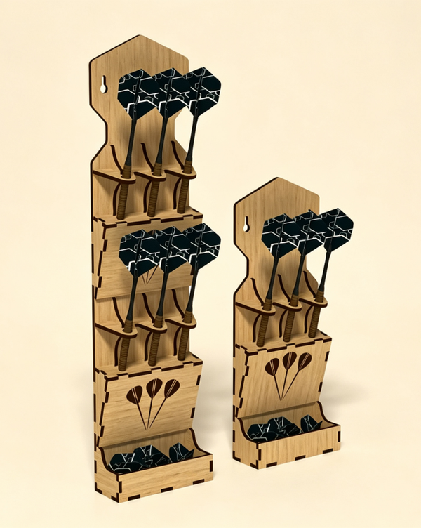 Wooden Darts Holder Wall Rack