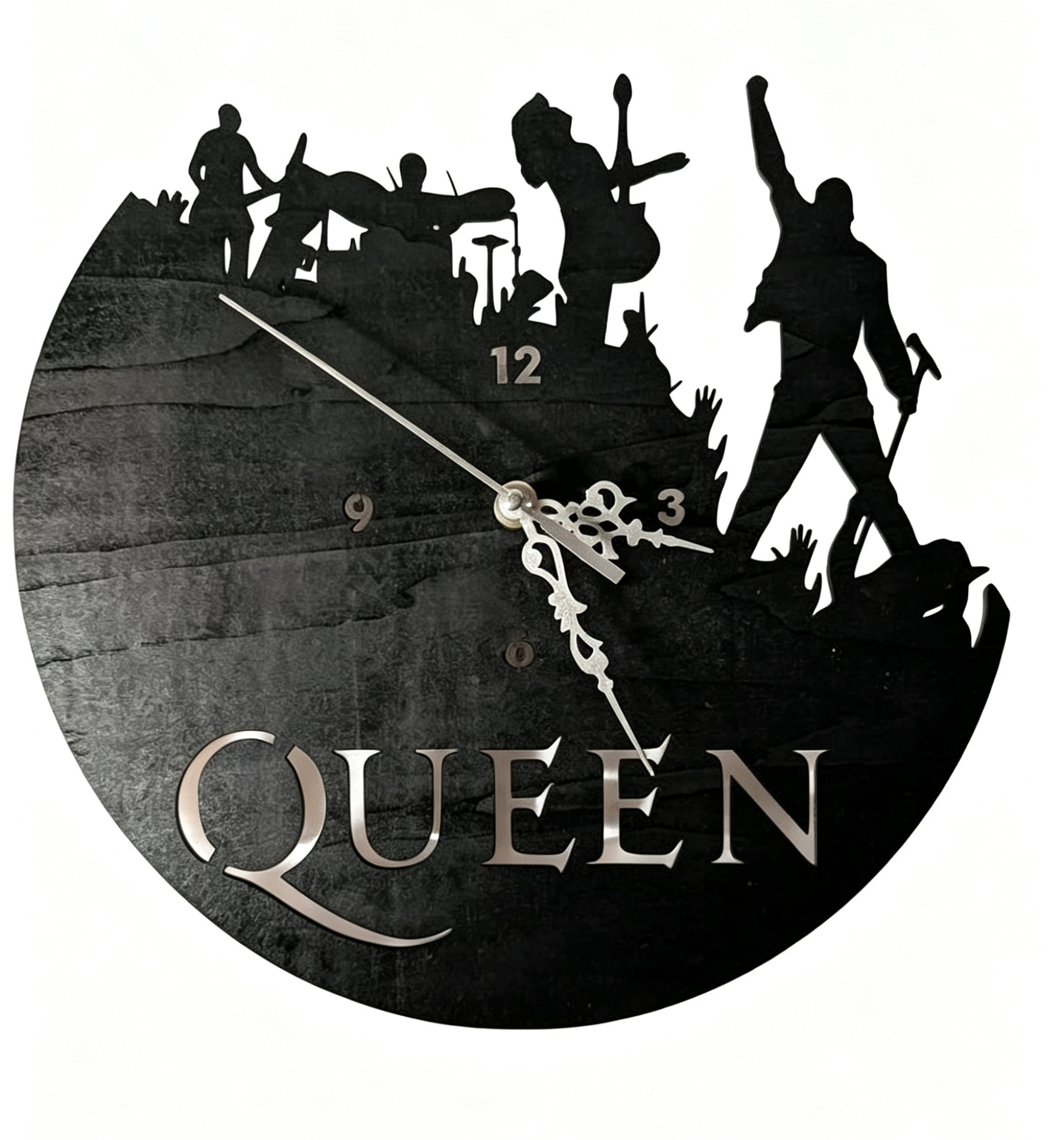 Queen Band Silhouette Wall Clock