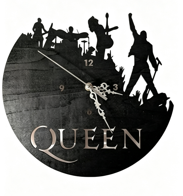 Queen Band Silhouette Wall Clock