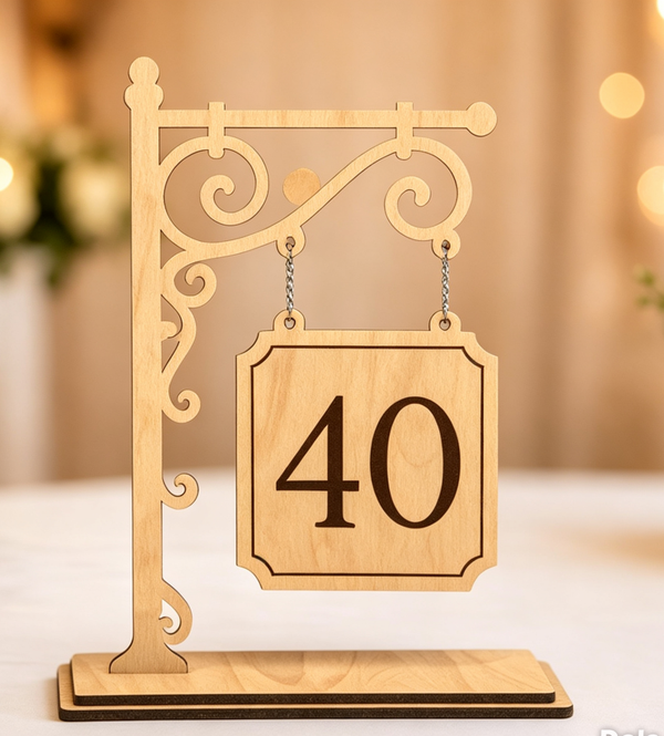 Wedding Table Number