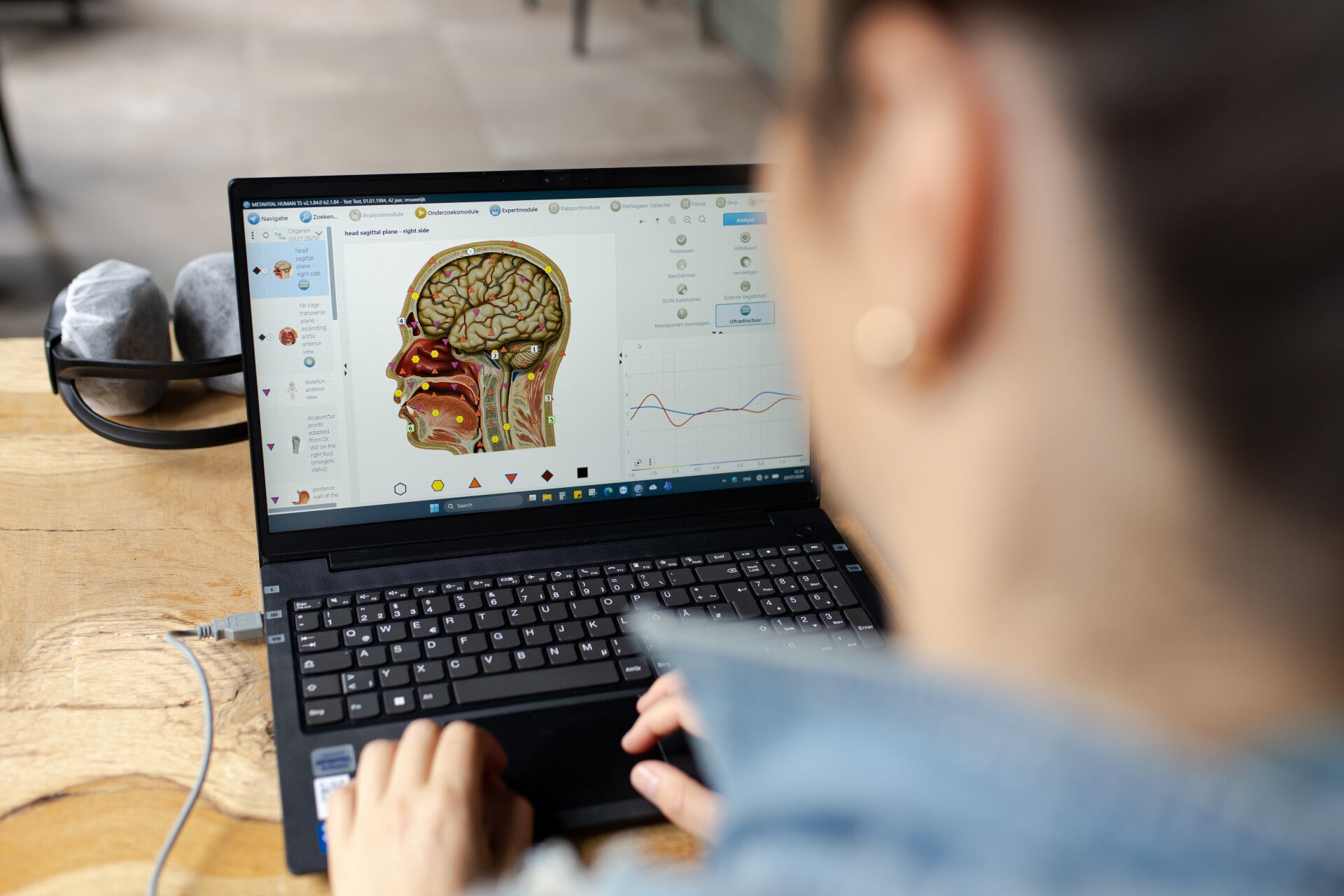 inzicht met biofotonen scan