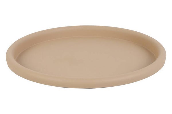 Dienblad rond beige