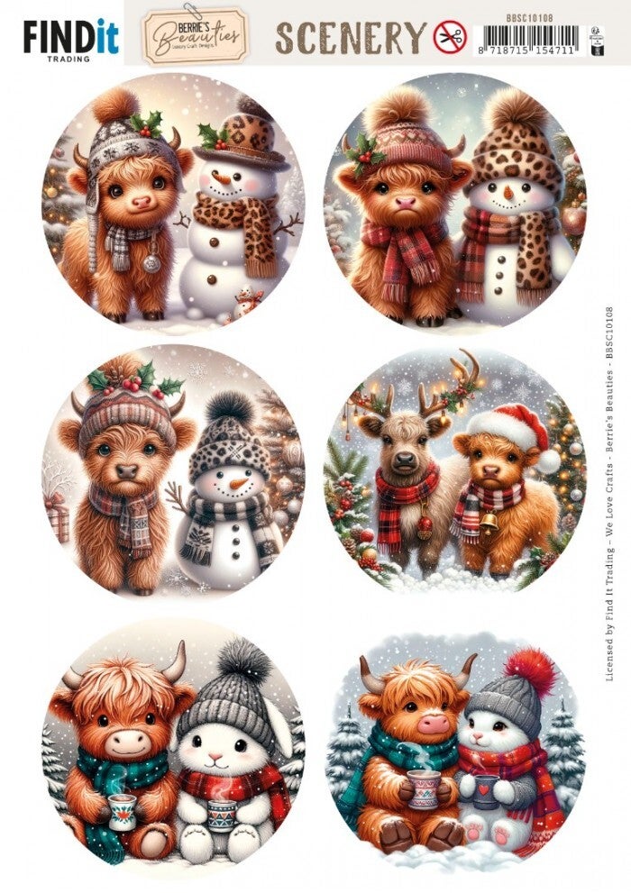 Scenery push-out - Berries Beauties - Highland Holidays - round