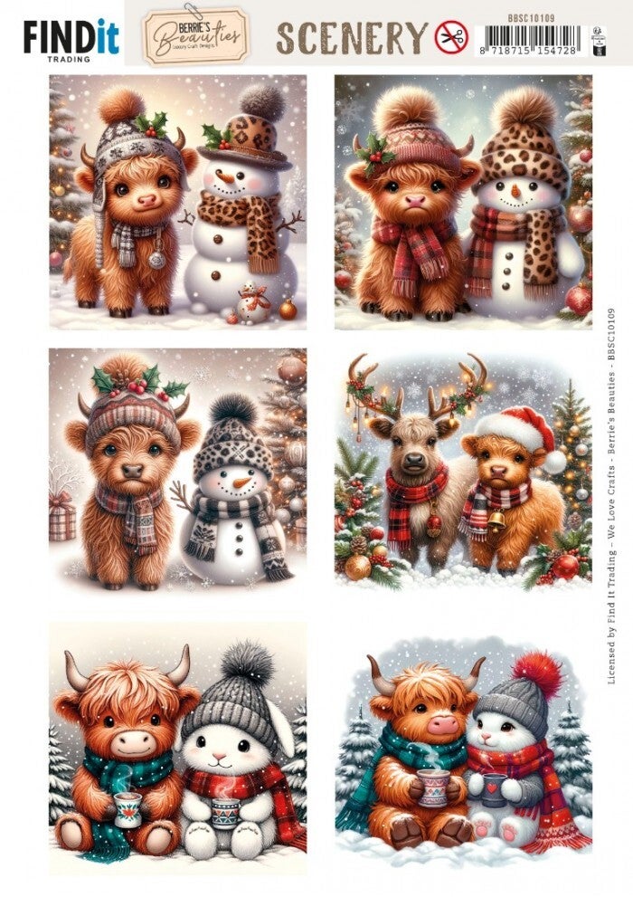 Scenery push-out - Berries Beauties - Highland Holidays - Square