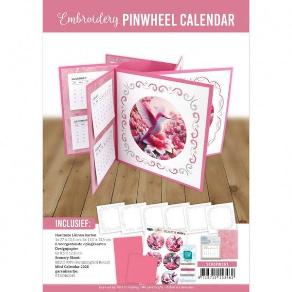 Pinwheel calender - Berries Beauties - Hummingbirds
