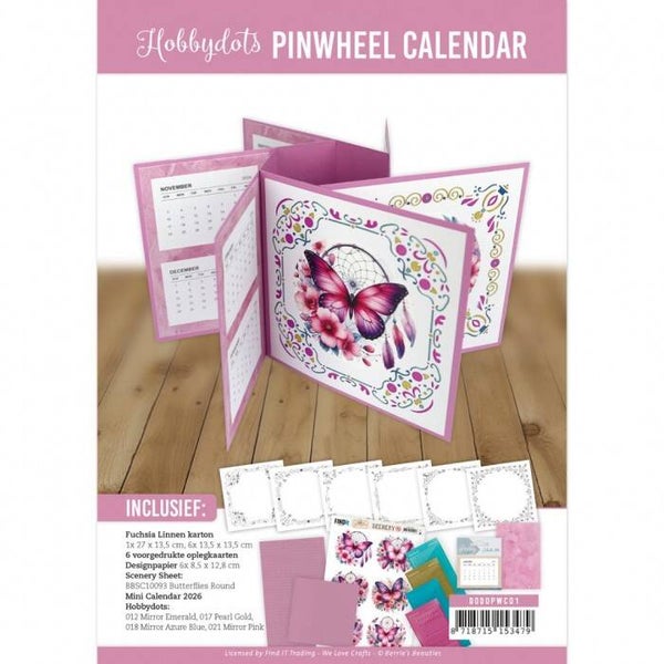 Hobbydots Pinwheel Calender - Berries Beauties Butterflies